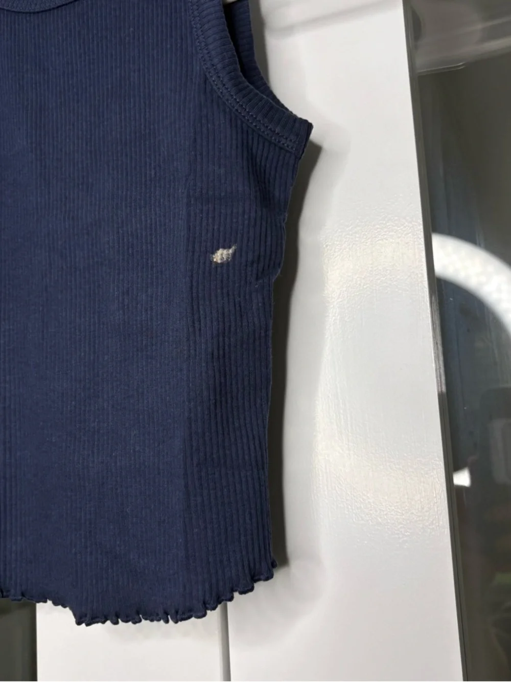 NWT J. Crew Crewcuts Girls' Everyday Tank Top Vintage Rib Navy Blue